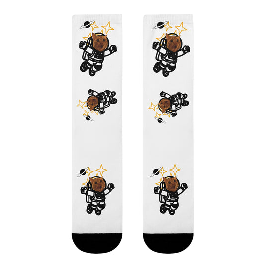 Cat The Astronaut - Personalised Sublimation Crew Socks (EU) - v1.3