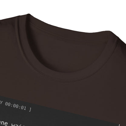 Retro VHS Quote Tee – “Everyone waits…” Unisex Softstyle T-Shirt - Perfect for Creative Thinkers