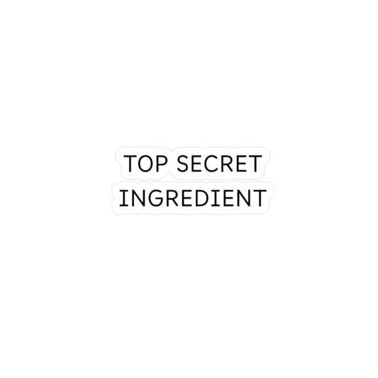 Top Secret Ingredient Sticker - Aesthetic Vinyl Kiss-Cut Stickers for Laptops & Journals